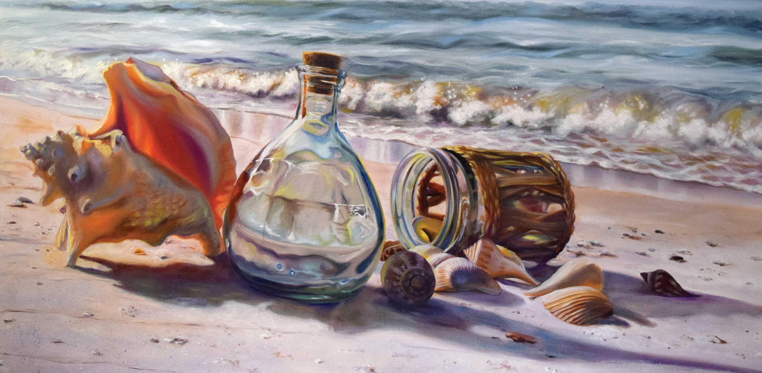 Family Vacation — coastal still life banner
