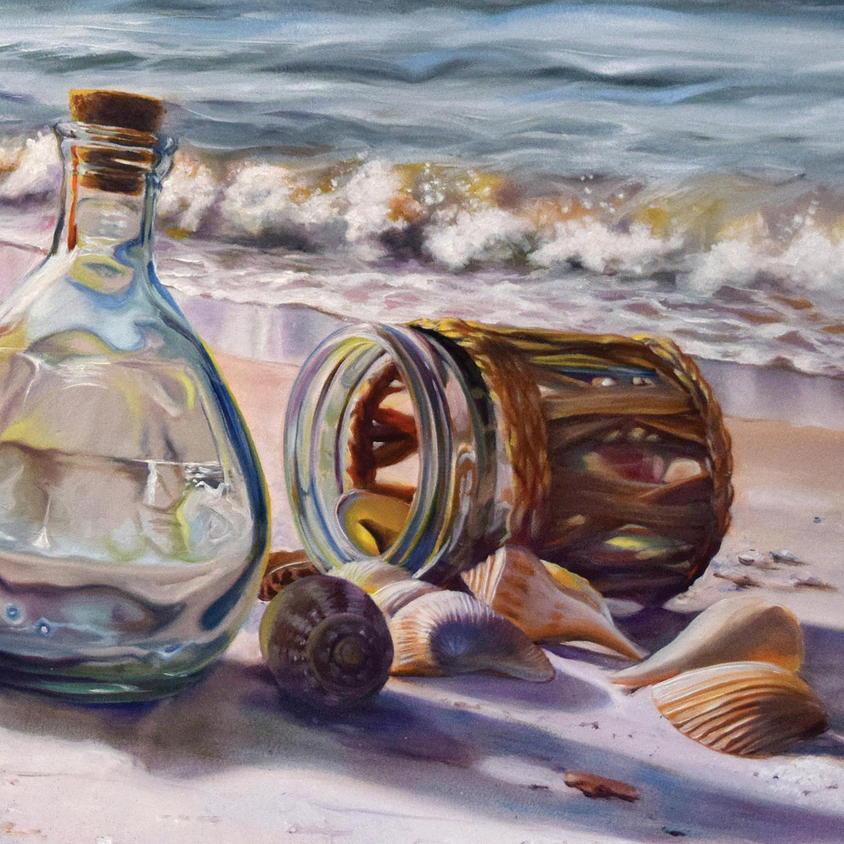 up close — where the marks become brushwork