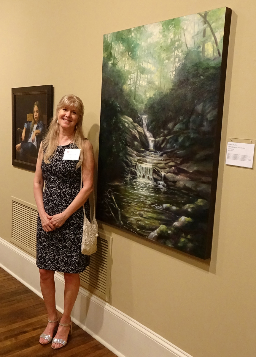 Trisha at a national juried museum exhibition